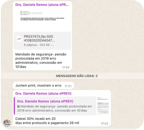 Pensão erro 2019 - mandado de segurança - concessão em 10 dias_1x